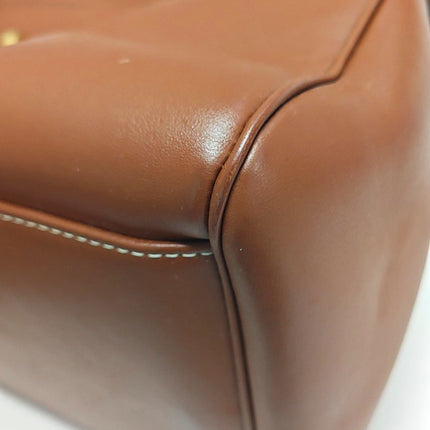 Celine Soft 16 Bag Large Caramel Natural Tan Smooth Satin Calfskin Leather