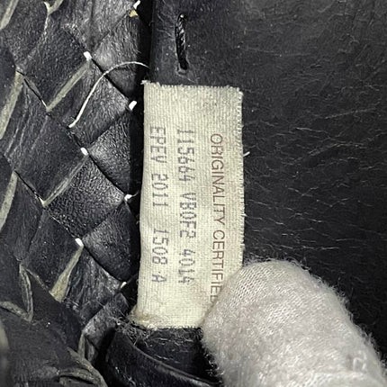 Bottega Veneta Cabat Large Intreccio Leather Tote Bag Black 40cm