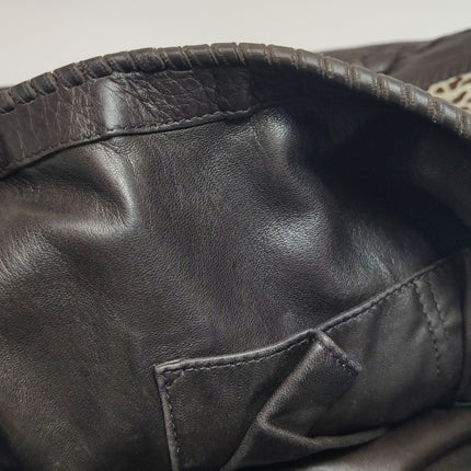 Gucci Jackie Vintage Large Leopard Print Pony-style Calfskin Brown Leather Shoulder Bag