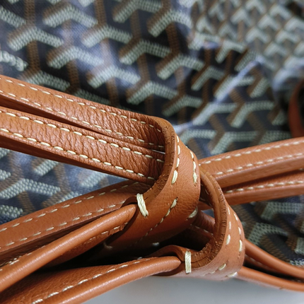 Goyard Anjou PM Medium Tote Brown Reversible Leather Lining