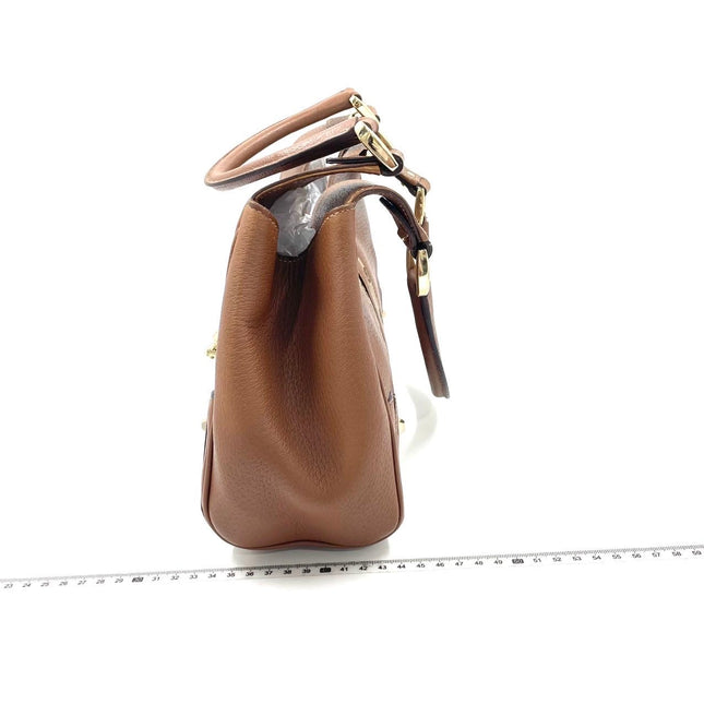 Gucci Piston Lock Brown Bardot Small Vintage Handbag