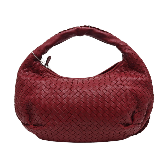 Bottega Veneta Belly Hobo Intrecciato Red Burgundy Medium 40cm