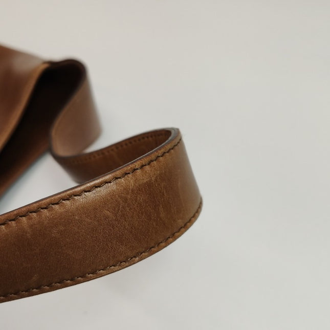 Gucci Jackie Vintage Medium Brown Leather Silver Hardware