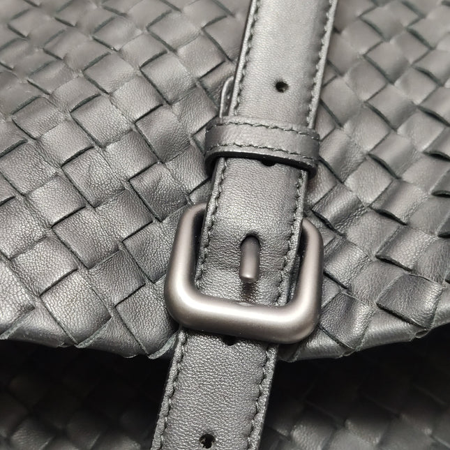 Bottega Veneta Cesta Shopper Tote Intrecciato Black Leather Large 50cm