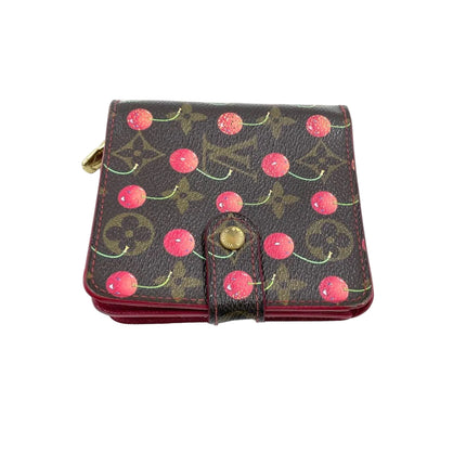 Louis Vuitton Limited Edition Monogram Cherry Compact Zippy Wallet-Luxbags