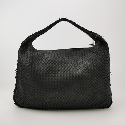 Bottega Veneta Veneta Hobo Maxi Black Tiny Fringes Leather 51cm