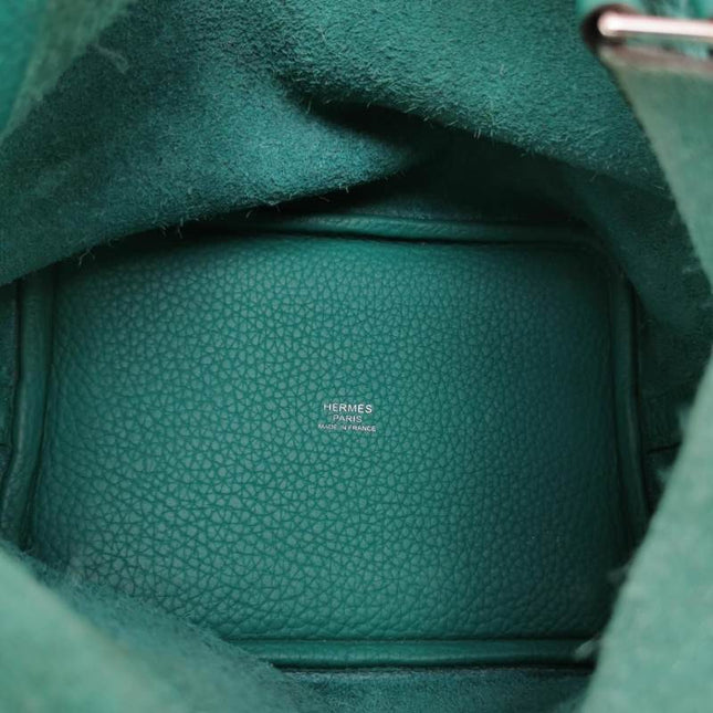 Sold Hermes Picotin 18 Clemence Taurillon Leather Green 2019