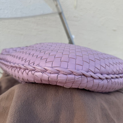 Sold Bottega Veneta Veneta Hobo Medium Lilac Lavender Intrecciato Leather Bag 40cm