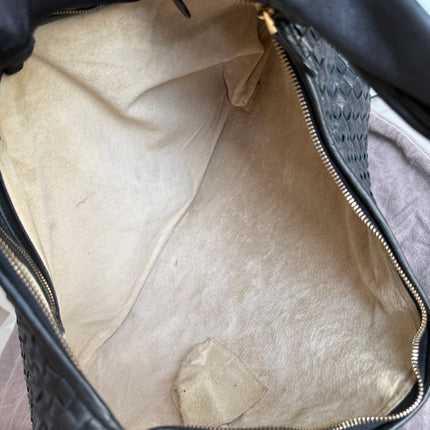 Bottega Veneta Veneta Hobo Maxi Black Leather 52cm