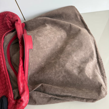 Bottega Veneta Veneta Hobo Maxi Dark Red Leather 51cm