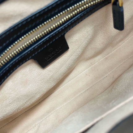 Sold Gucci Jackie 1961 Black Leather Bag with Adjustable Strap