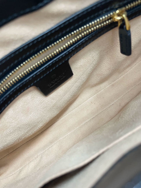 Sold Gucci Jackie 1961 Black Leather Bag with Adjustable Strap