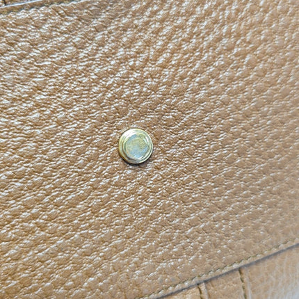 Gucci Junco Bag Tan Brown Graind Leather Handbag