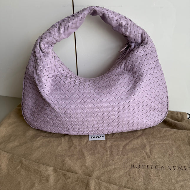 Bottega Veneta Hobo Bag Lambskin leather Lilac Purple Large 47cm-Luxbags