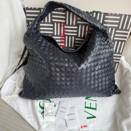 Bottega Veneta Hop Large Leather Navy Hobo Bag 55cm