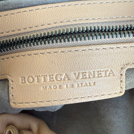 Bottega Veneta Veneta Hobo Beige Almond Lambskin Leather 40cm