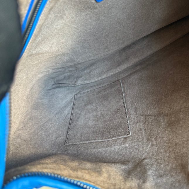 Bottega Veneta Veneta Hobo Medium Royal Blue Intrecciato Leather Bag 47cm