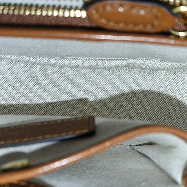 Gucci Bamboo 1947 Small Brown Top Handle Bag Leather with Strap