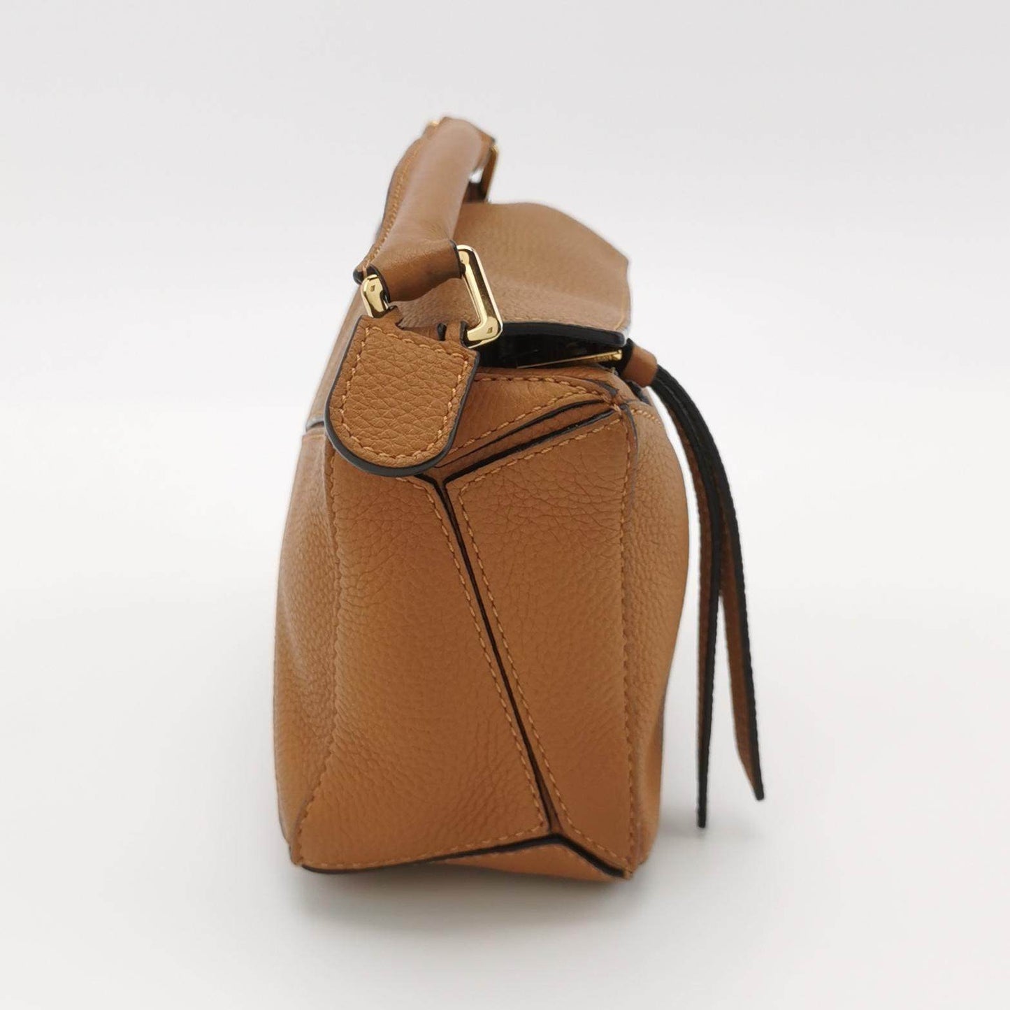 Sold Loewe Puzzle Mini Caramel Tan Grained Calfskin Leather Crossbody Bag