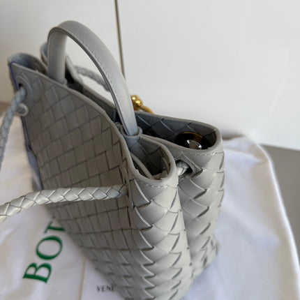 Bottega Veneta Small Andiamo Grey Handbag