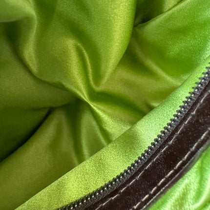 Fendi Baguette Zucca Monogram with Straw Floral Embroidery