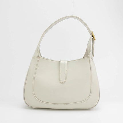 Sold Gucci Jackie 1961 Small Leather Bag with Adjustable Strap Size White