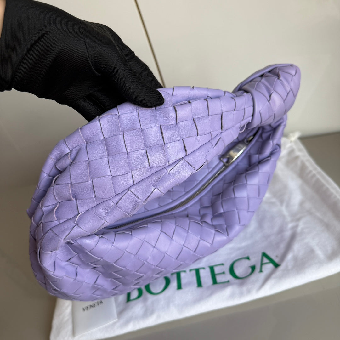 Bottega Veneta Teen Jodie Small Lambskin Leather Lightening Lilac Purple 36cm