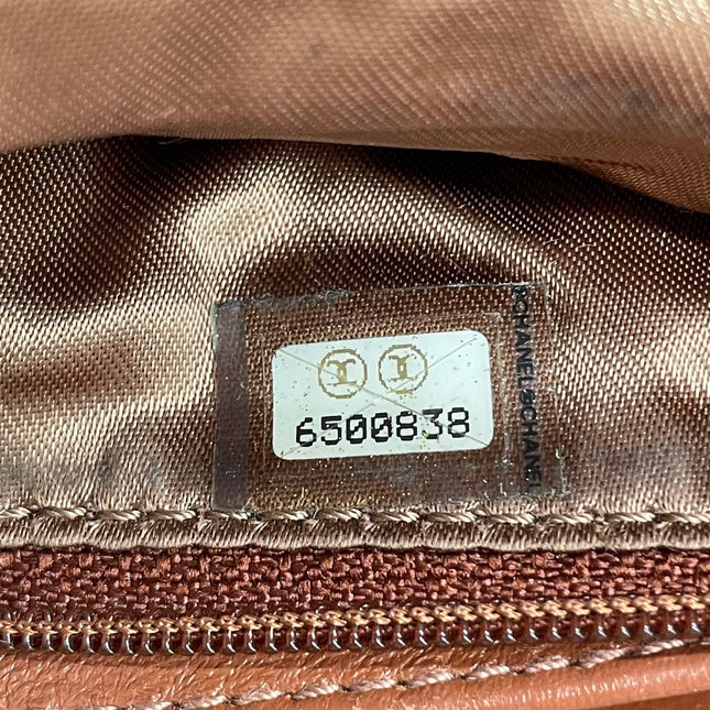 Chanel Vintage Medium Iridescent Brown Caviar Leather Shoulder Bag Gold Hardware