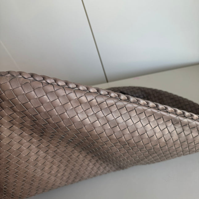 Sold Bottega Veneta Hobo Bag Large Grey leather 52cm