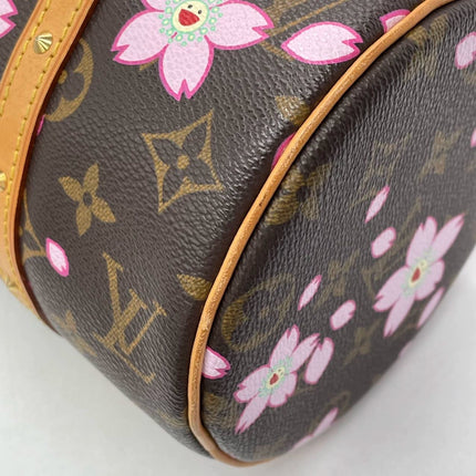 Louis Vuitton x Takashi Murakami Papillon 28 Cherry Blossom Monogram Handbag