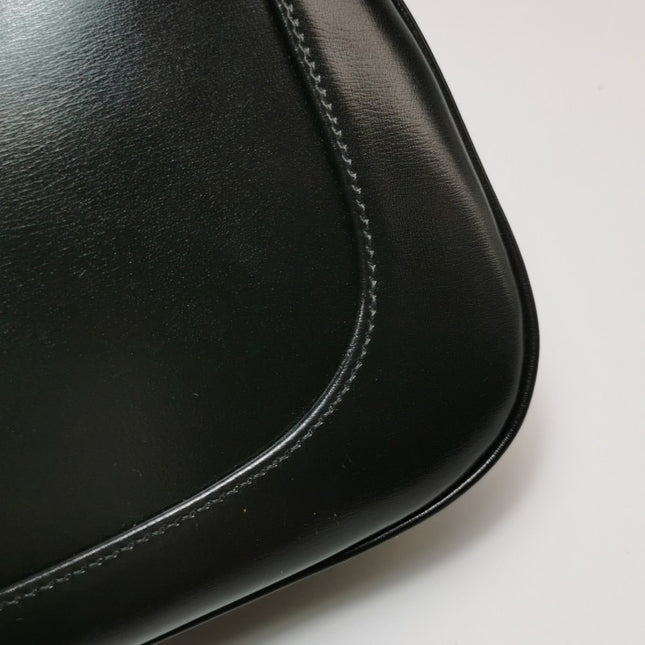 Sold Gucci Jackie 1961 Black Leather Bag Small with Adjustable Strap