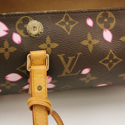 Louis Vuitton x Takashi Murakami Papillon 28 Cherry Blossom Monogram Handbag