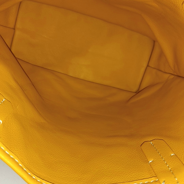 Goyard Anjou Mini Tote Yellow Reversible Leather