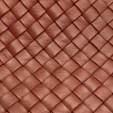 Bottega Veneta Cabat Large Intreccio Leather Tote Bag Brick Red 41cm