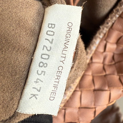 Bottega Veneta Hobo Bag Leather Beige Small 40cm Butterfly Cutout