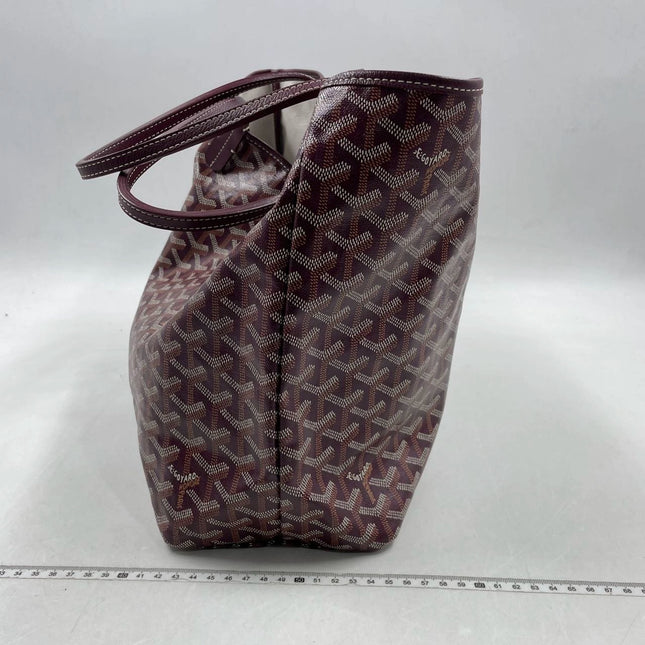 Sold Goyard Saint Louis PM Tote Medium Burgundy