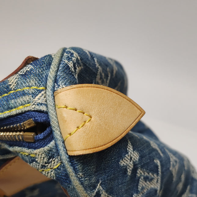 Louis Vuitton Blue Denim Neo Speedy Boston Bag