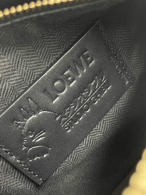 Sold Loewe x Howl's Moving Castle Studio Ghibli Collection Puzzle Calcifer Mini Black Crossbody Bag