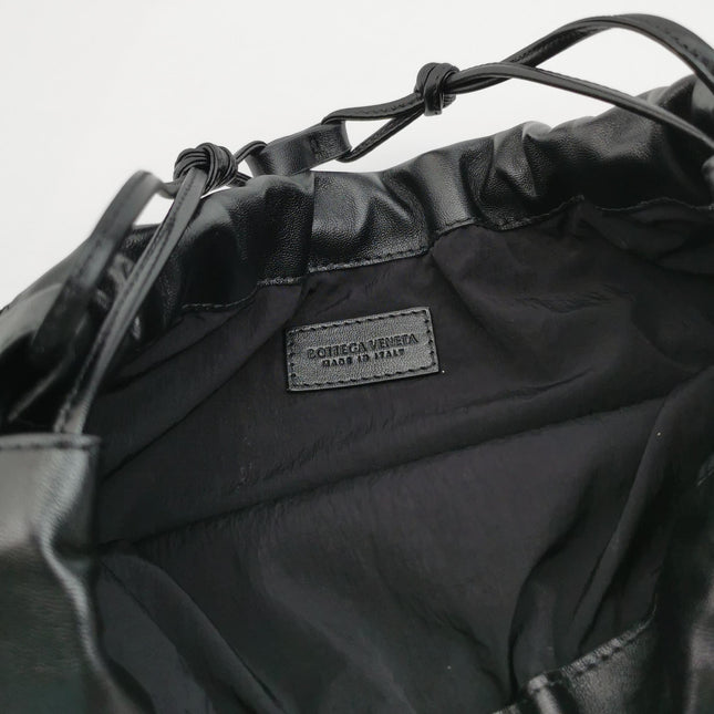 Bottega Veneta Dustbag Black Intrecciato Leather Shoulder Bag