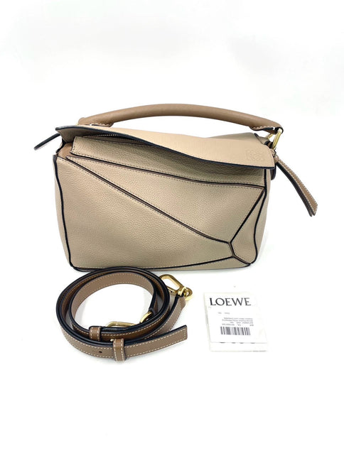 Loewe Puzzle Small Dual-tone Sand Beige Crossbody Bag