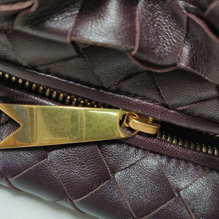 Bottega Veneta Jodie Mini Dark Burgundy Wine Leather
