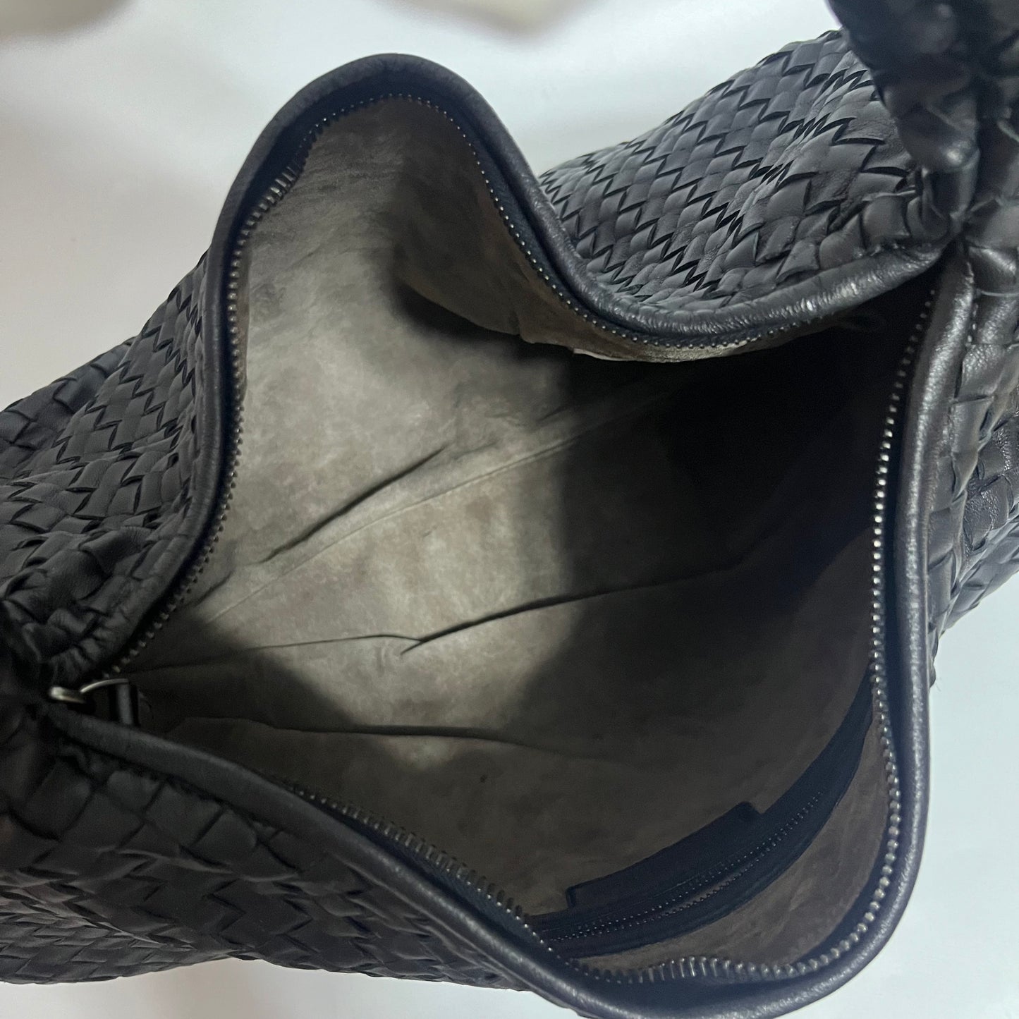 Bottega Veneta Belly Hobo Intrecciato Black Large 50cm