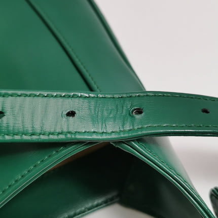 Gucci Jackie 1961 Green Leather Bag Small with Adjustable Strap