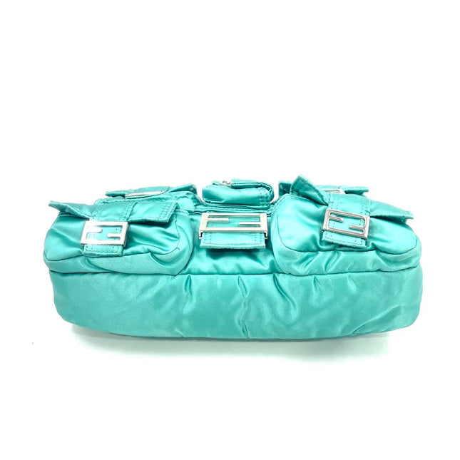 Fendi Baguette Cargo Multipocket Tiffany Blue Nylon 3-way Bag