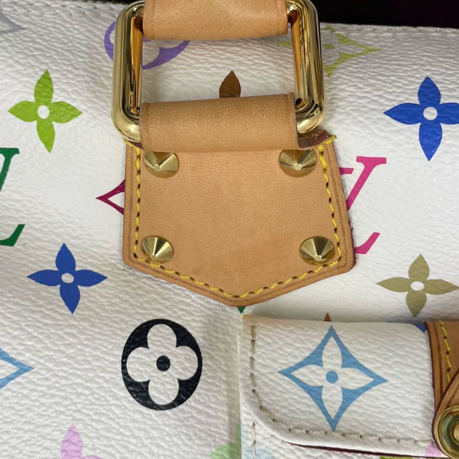 Louis Vuitton x Takashi Murakami Speedy 30 Lock White Multicolor