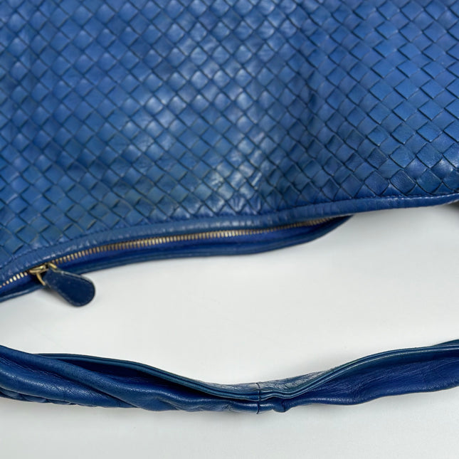 Bottega Veneta Veneta Hobo Navy Leather Bag Maxi 54cm