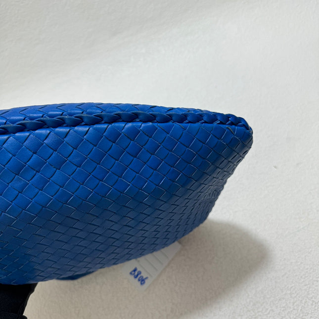 Bottega Veneta Veneta Hobo Medium Royal Blue Intrecciato Leather Bag 40cm