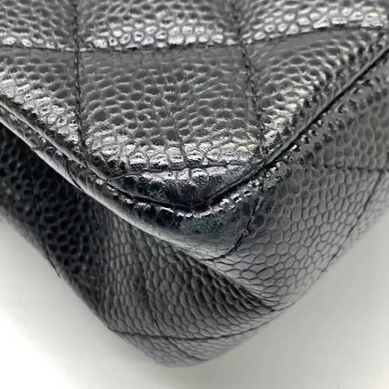 Chanel Classic Flap Medium 2014 Black Caviar Leather Gold Hardware