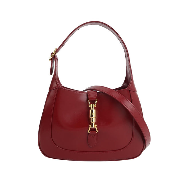 Gucci Jackie 1961 Red Burgundy Leather Bag Small Shoulder Bag