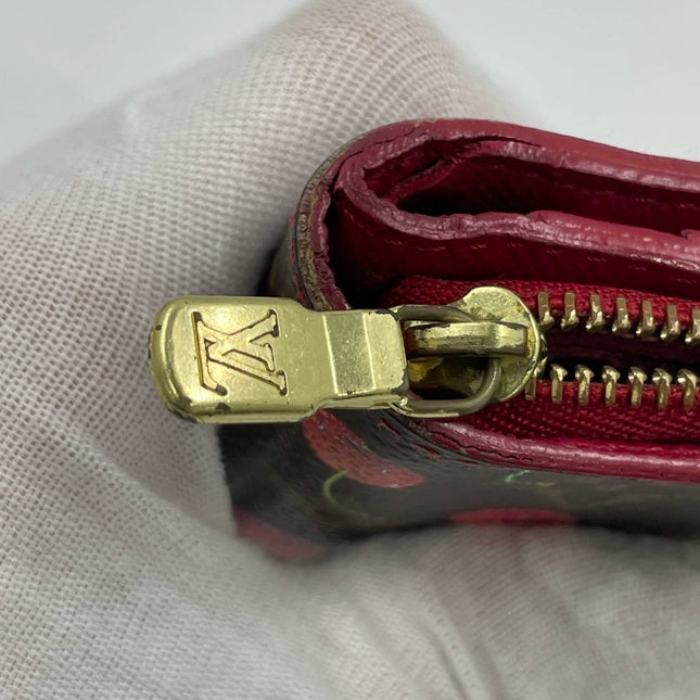 Louis Vuitton Limited Edition Monogram Cherry Compact Zippy Wallet